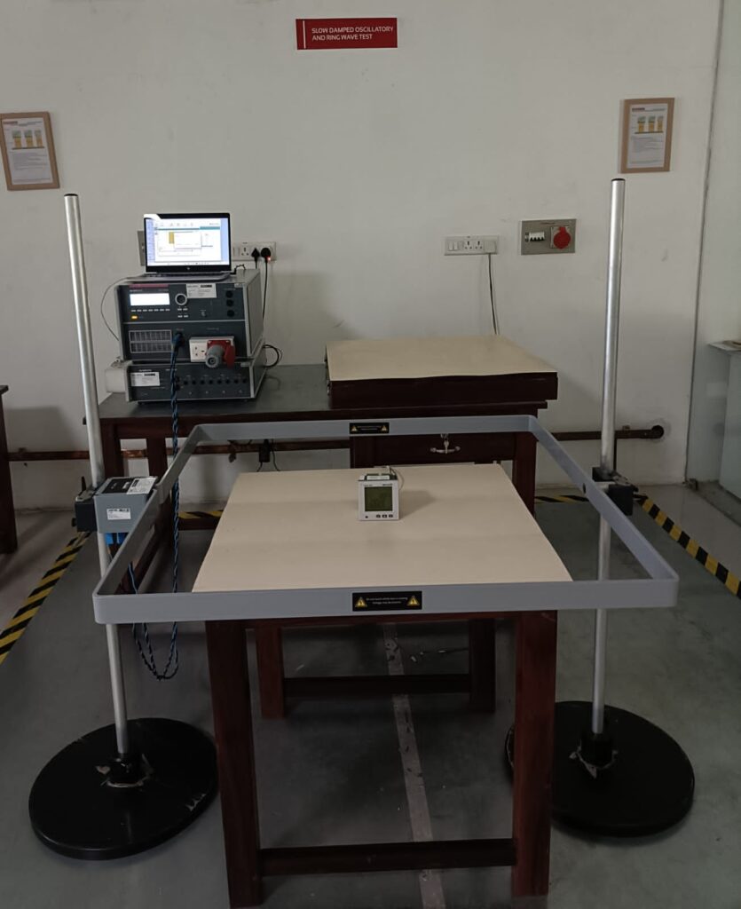 slow damped oscillatory ring wave test